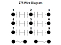 275 Series - Motor Reversing Contactors - Wiring Diagram