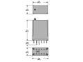 349 Series - Over/Under Voltage Sensor Relays - Dimensional Picture