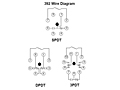 392 Series - Low Coil Power Sensitive Relays - Octal Base - Wiring Diagram