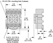 8 Pin, Octal Sockets - Dimensional Picture