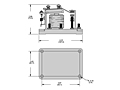 8 Series - Screw Terminal Power Relays - Dimensional Picture