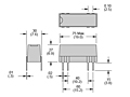 MRRDL Series - Latching Reed Relays - Dimensional Picture